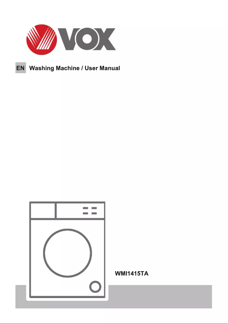 Page 1 de la notice Manuel utilisateur VOX WMI1415TA
