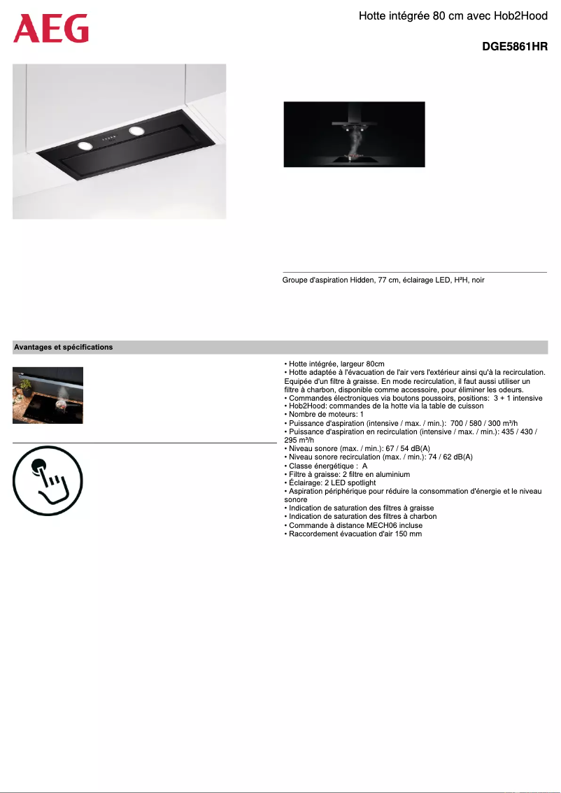 Imagen de la primera página del manual del dispositivo DGE5861HR