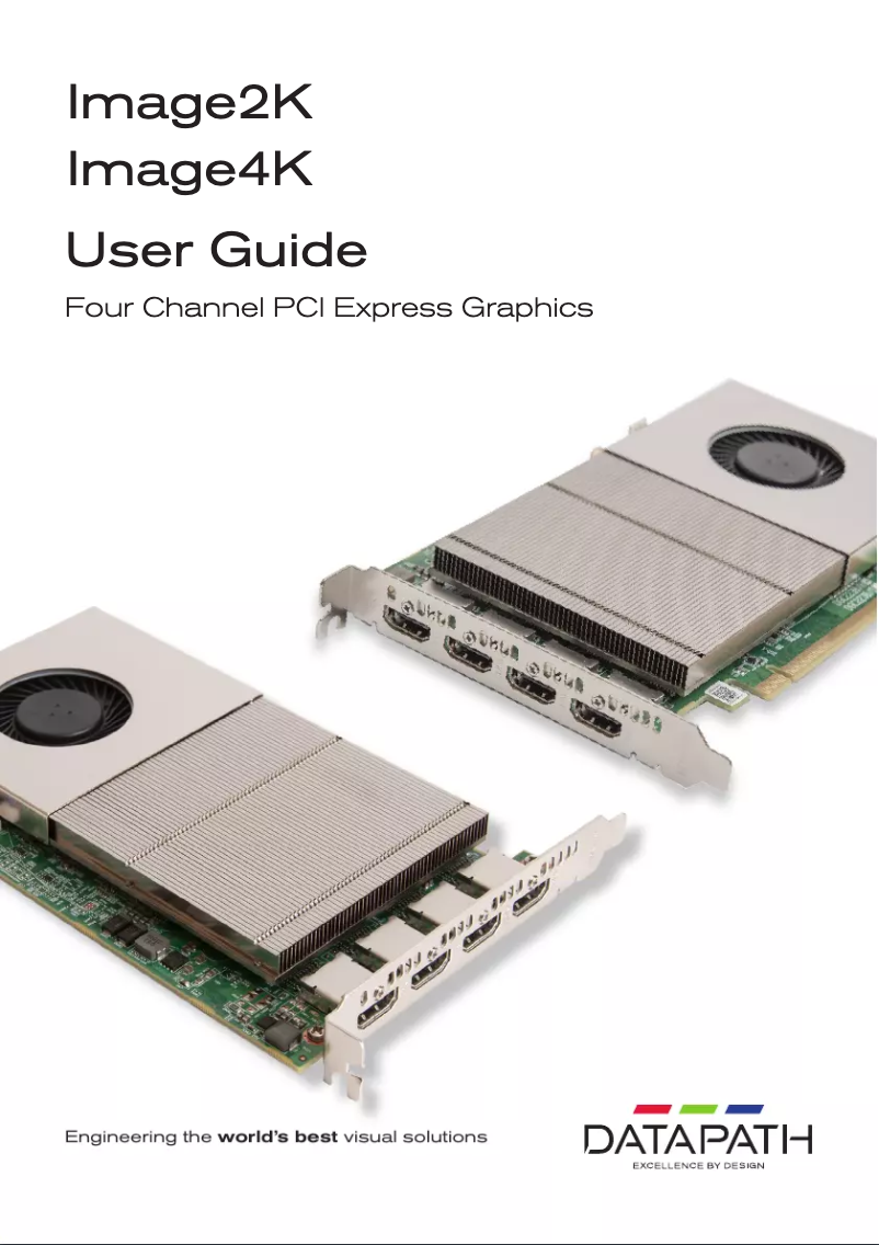 Page 1 de la notice Manuel utilisateur Datapath IMAGE2K