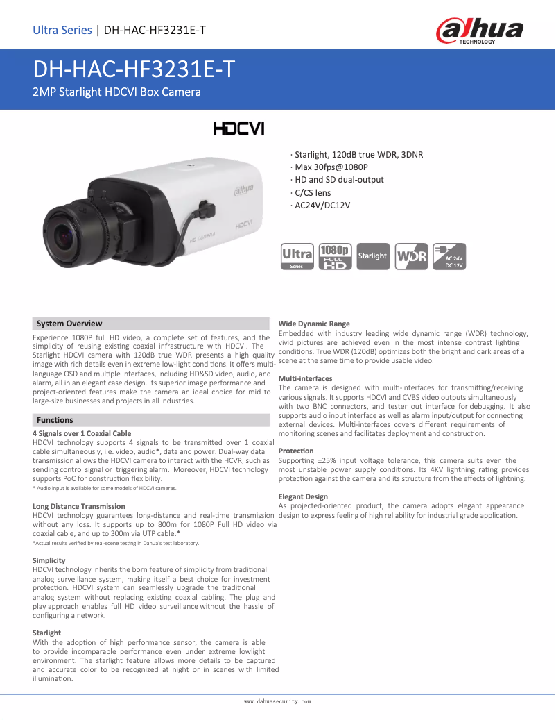 Image de la première page du manuel de l'appareil HAC-HF3231E-T