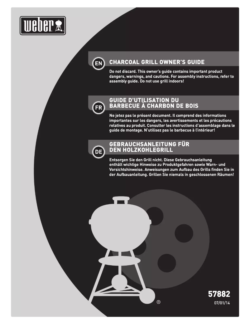 Page 1 de la notice Mode d'emploi Weber Performer