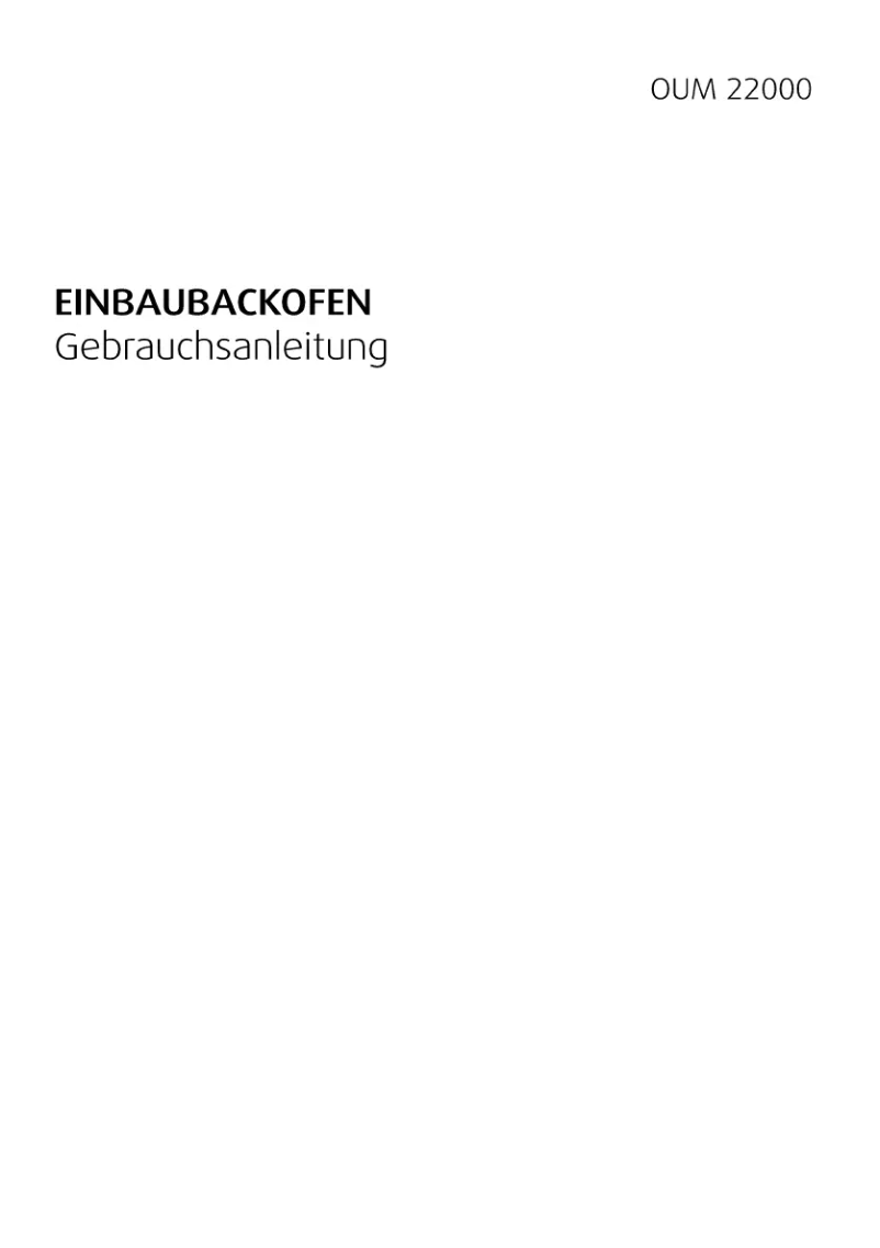 Page 1 de la notice Manuel utilisateur Beko OUM 22000