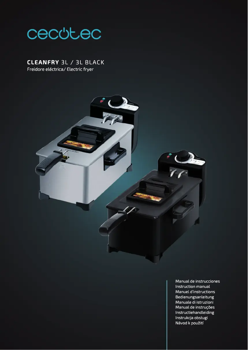 Image de la première page du manuel de l'appareil CleanFry 3L