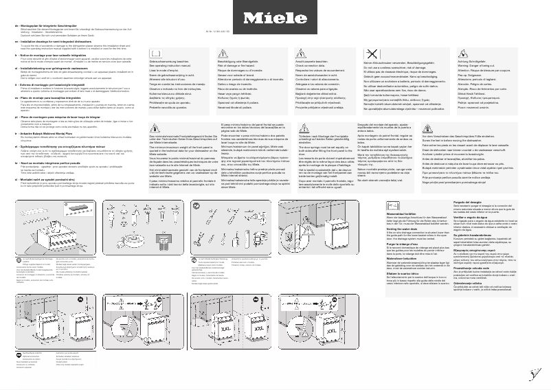 Page n°1 - Manuel utilisateur Miele G 7623 SCi AutoDos Excellence