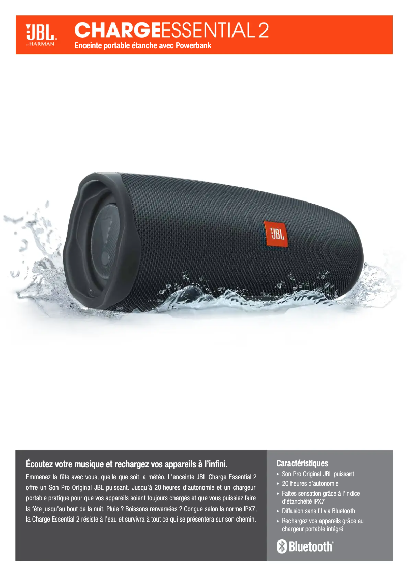Image de la première page du manuel de l'appareil Charge Essential 2