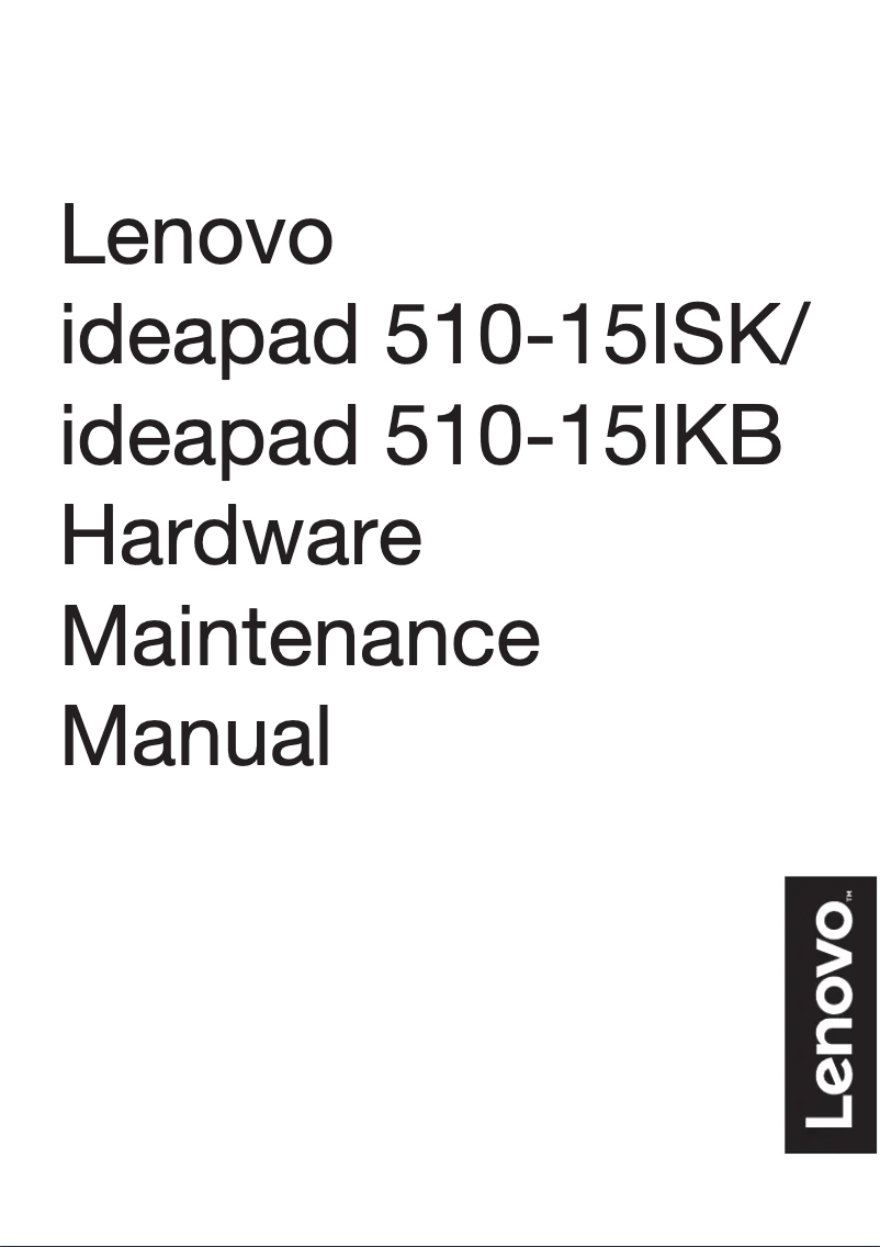 Page n°1 - Manuel utilisateur Lenovo IdeaPad 510