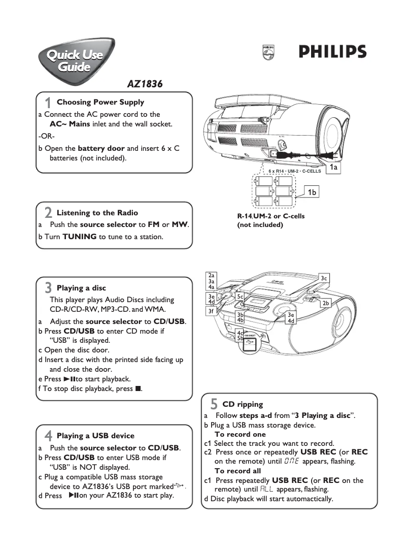 Image de la première page du manuel de l'appareil AZ1836