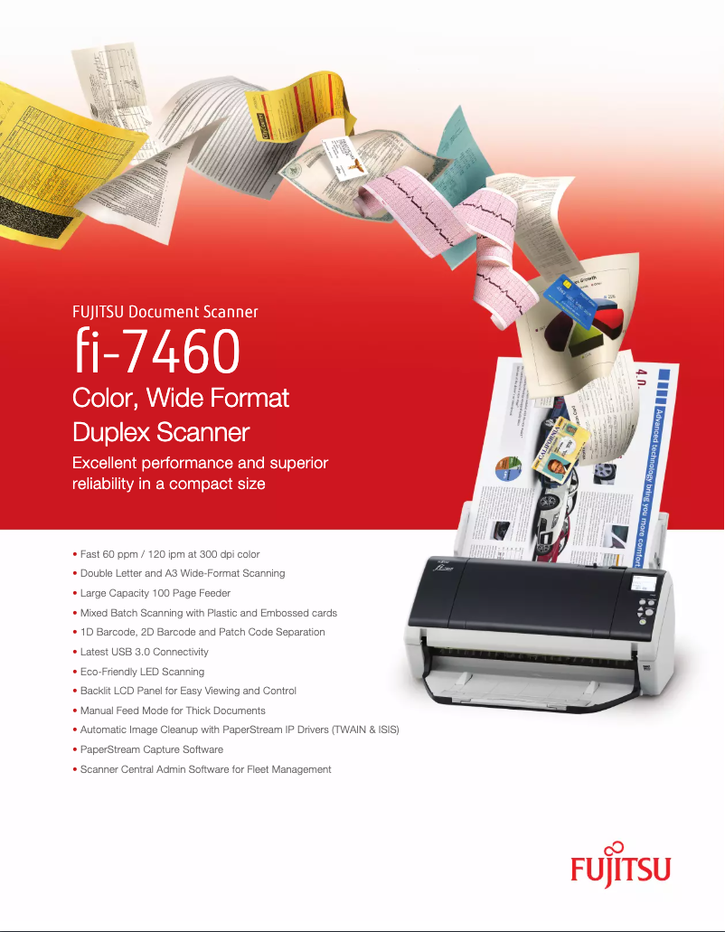Page n°1 - Brochure Fujitsu fi-7460