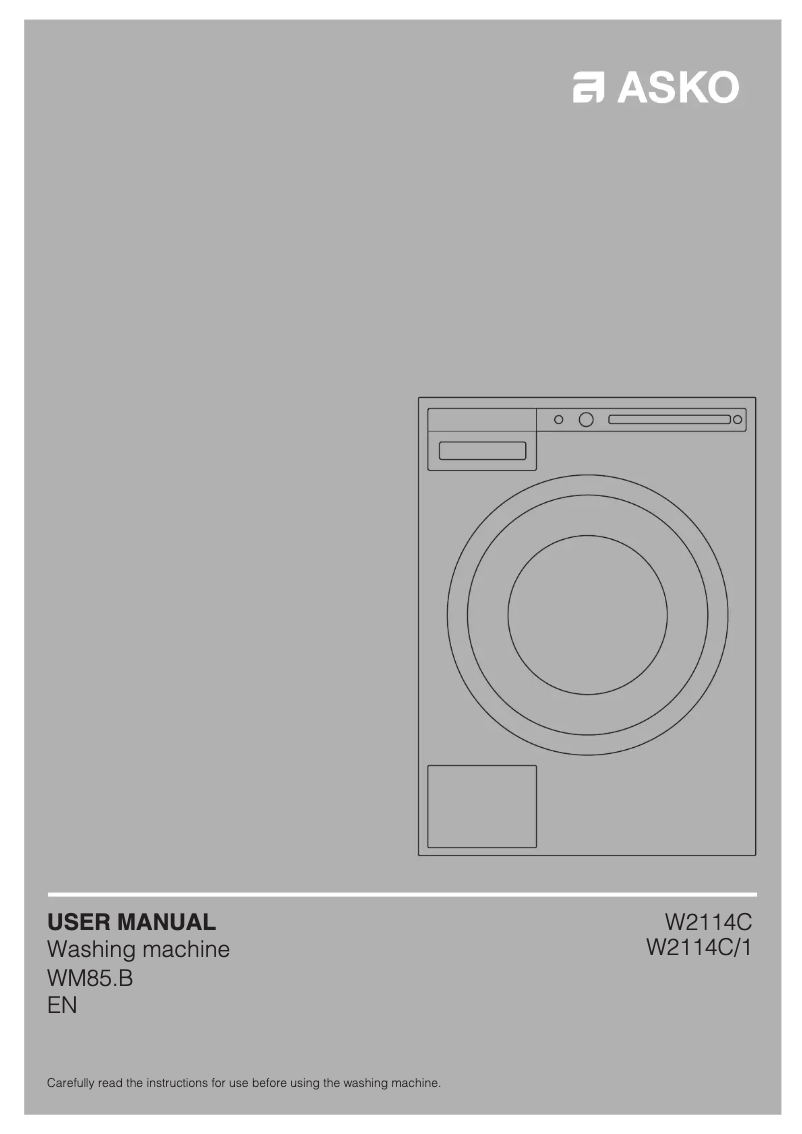 Image de la première page du manuel de l'appareil W2114C.W/1