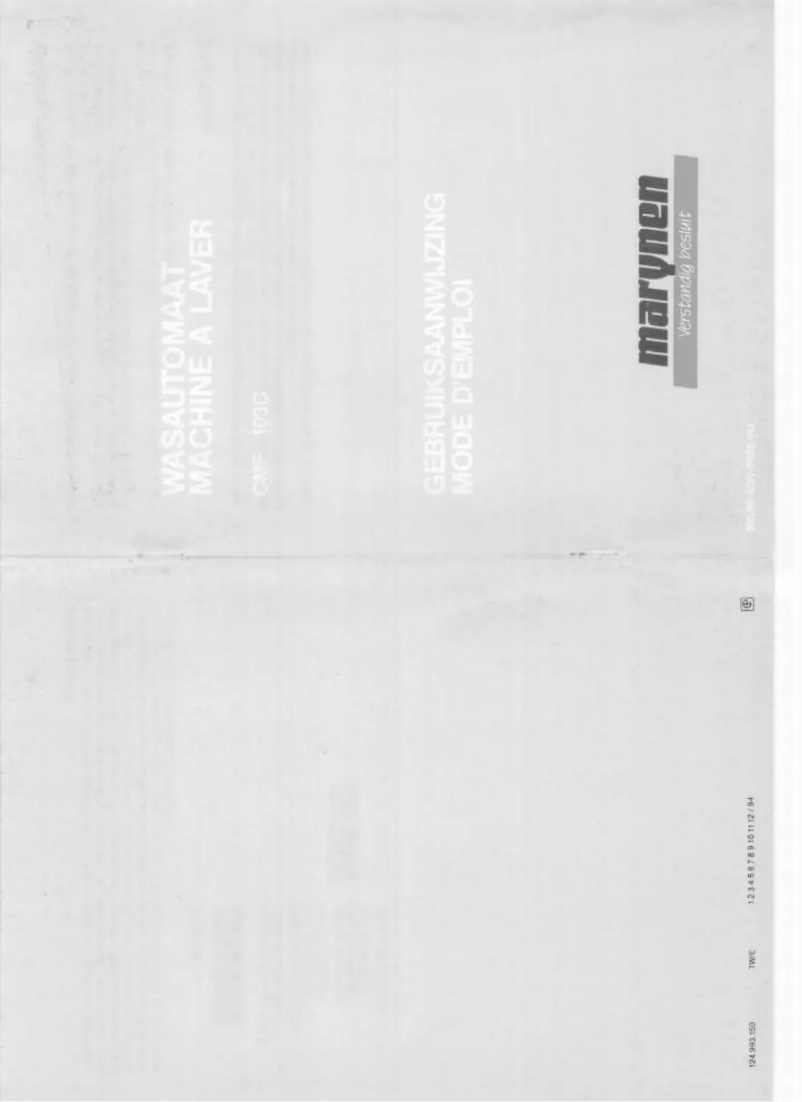 Image de la première page du manuel de l'appareil CMF 103C