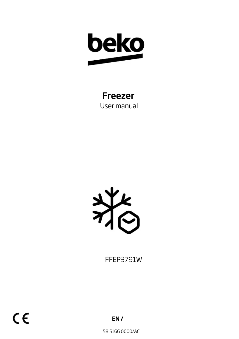 Page 1 de la notice Manuel utilisateur Beko FFEP3791W