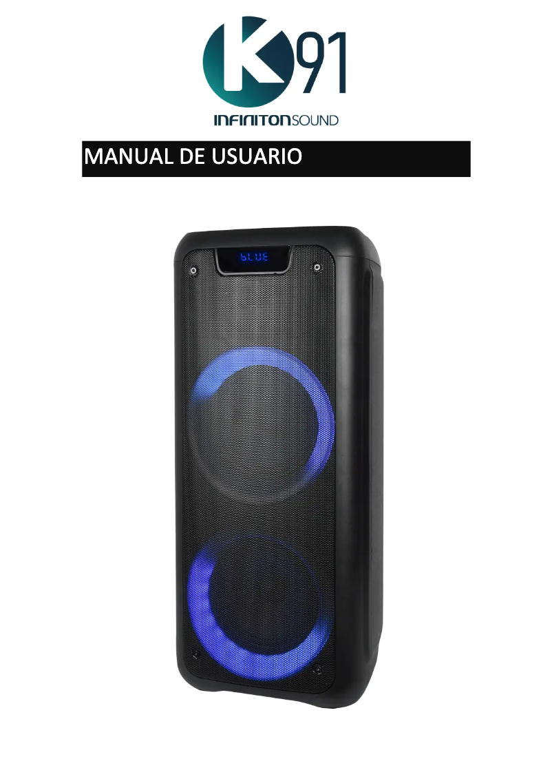 Page 1 de la notice Manuel utilisateur Infiniton K91