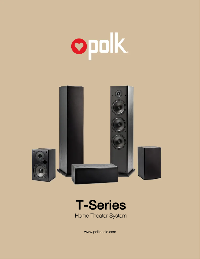 Page 1 de la notice Fiche technique Polk T30