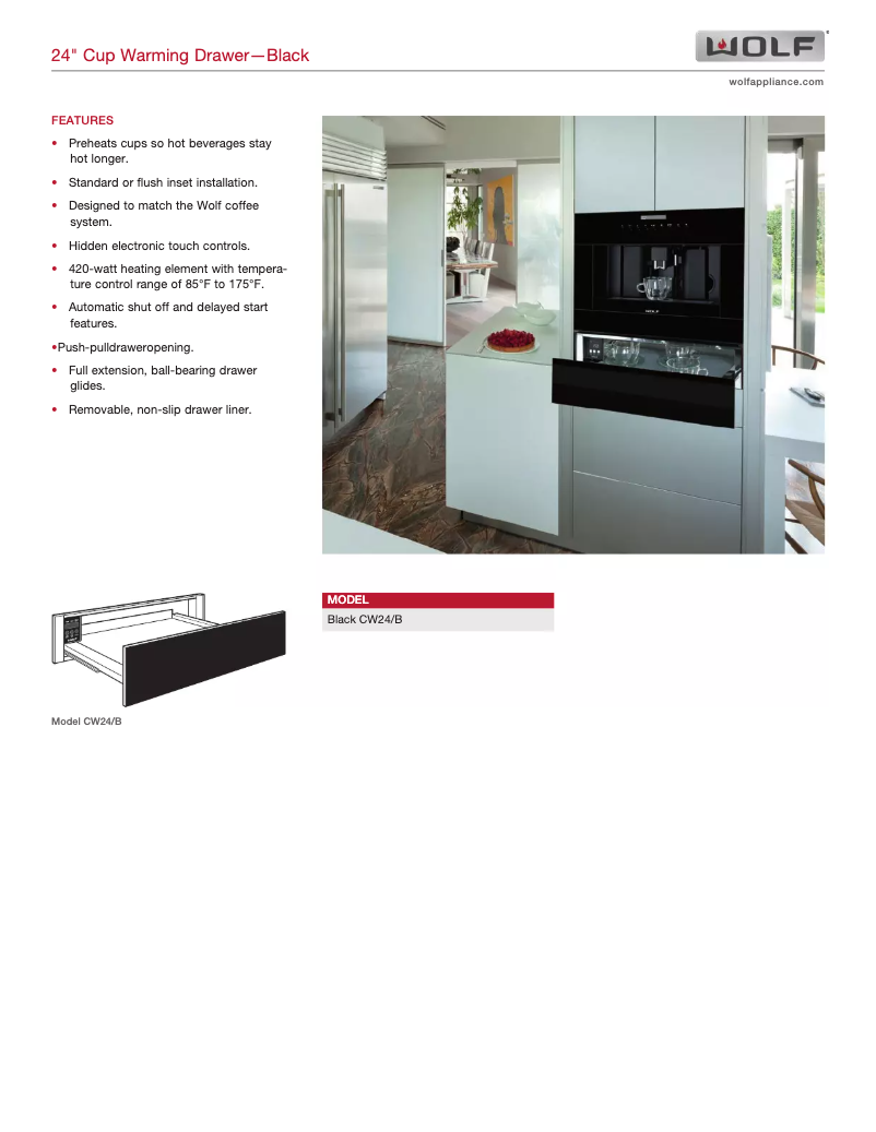 Page 1 de la notice Manuel utilisateur Wolf CW24/B