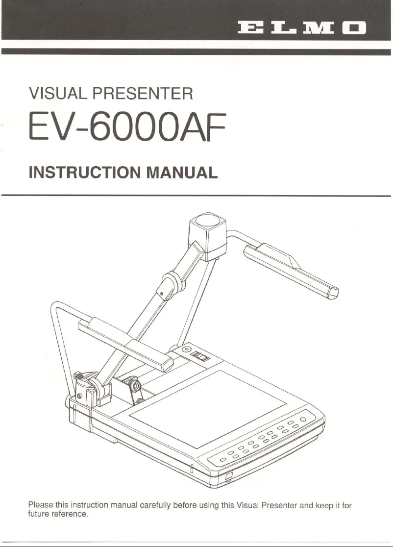 Page n°1 - Manuel utilisateur Elmo EV-6000AF