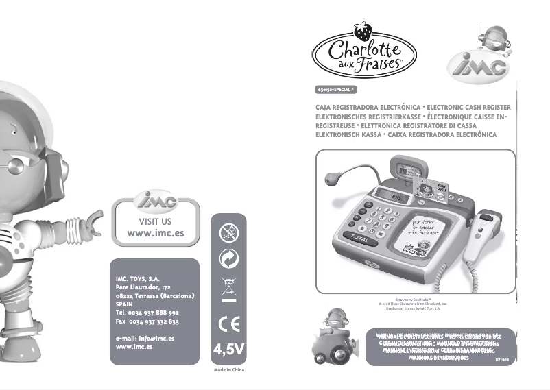 Page 1 de la notice Manuel utilisateur IMC Toys 650152