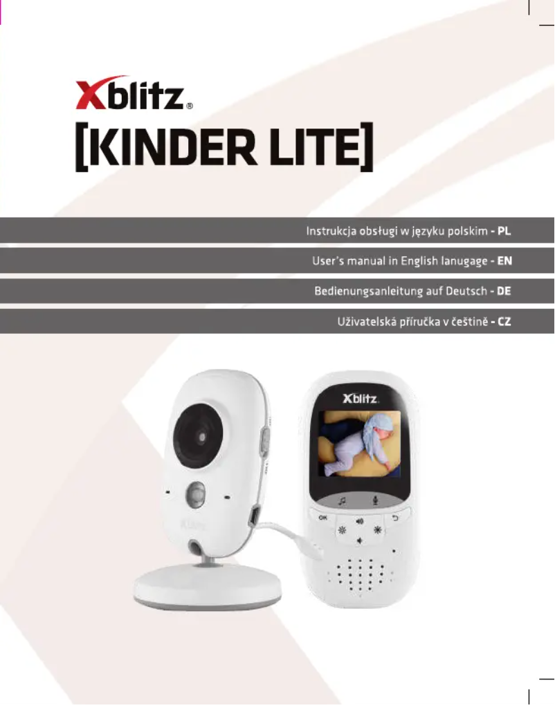 Page n°1 - Manuel utilisateur Xblitz Kinder Lite