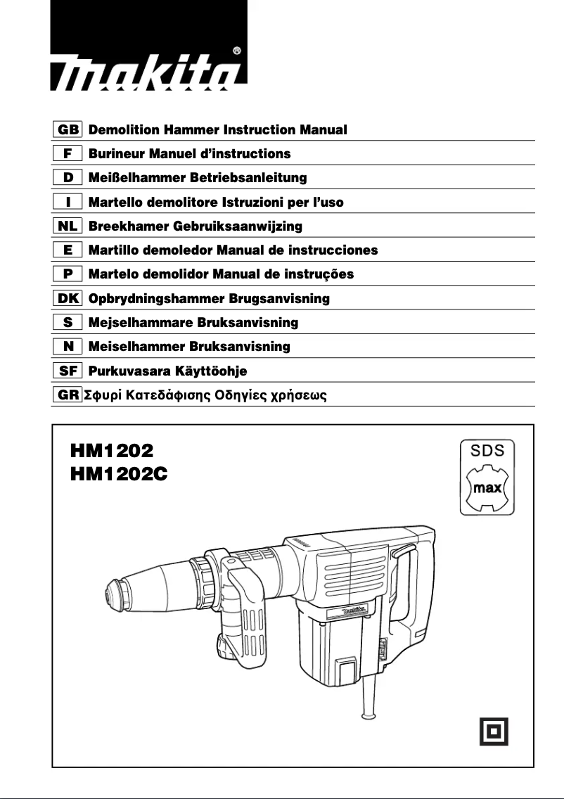 Page n°1 - Manuel utilisateur Makita HM1202