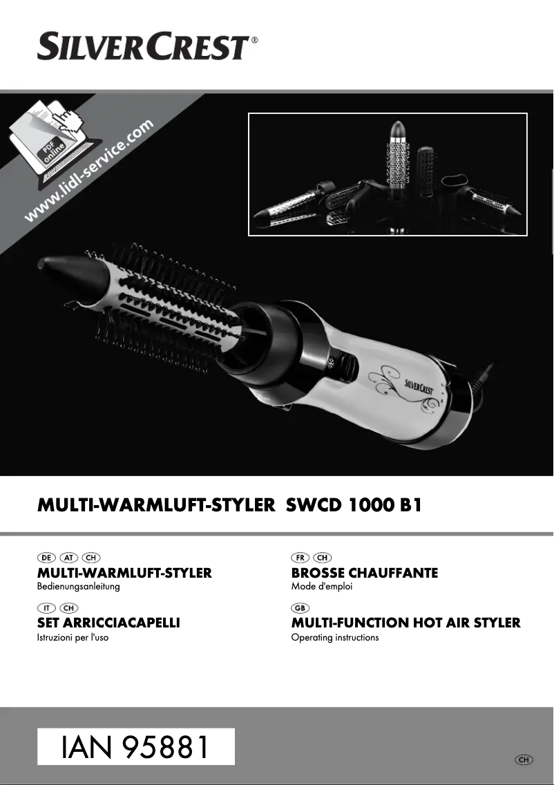 Page 1 de la notice Manuel utilisateur SilverCrest SWCD 1000 B1