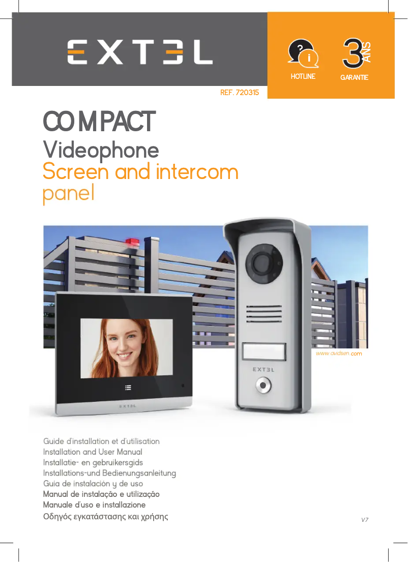 Page 1 de la notice Manuel utilisateur Extel Compact