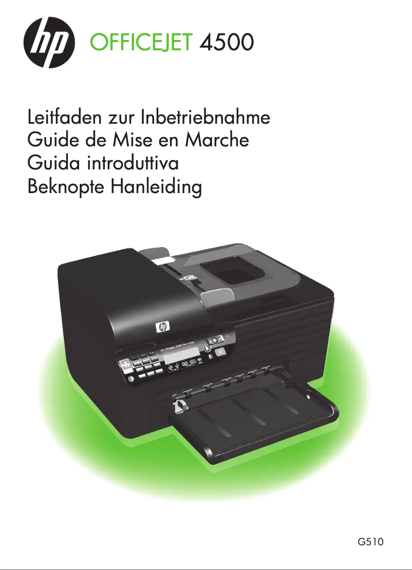 Page n°1 - Manuel utilisateur HP OfficeJet 4500 All-in-One