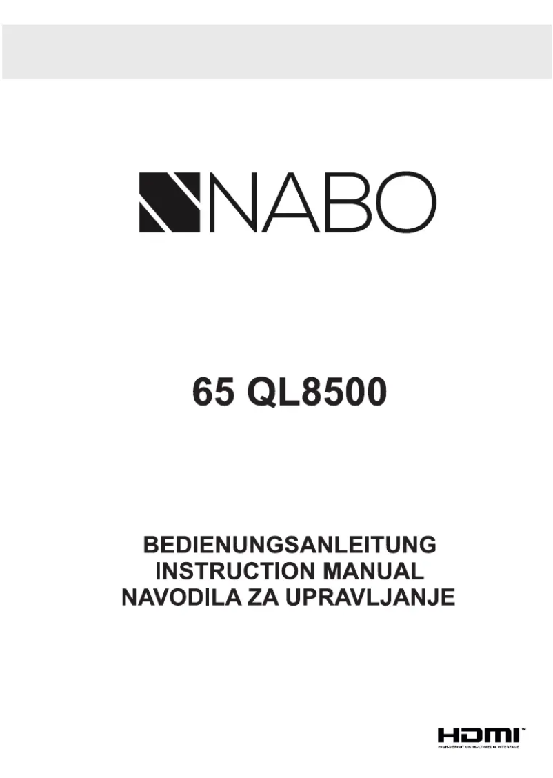 Page 1 de la notice Manuel utilisateur Nabo 65 QL8500