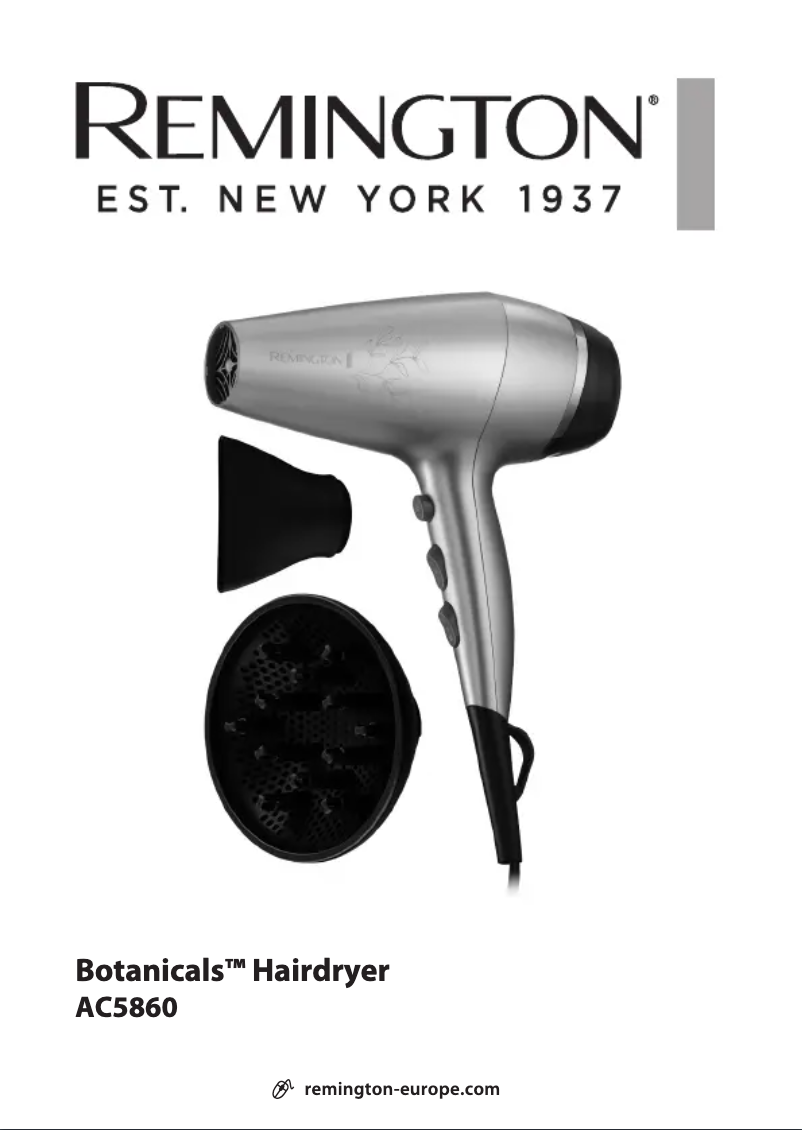 Image de la première page du manuel de l'appareil Botanicals AC5860
