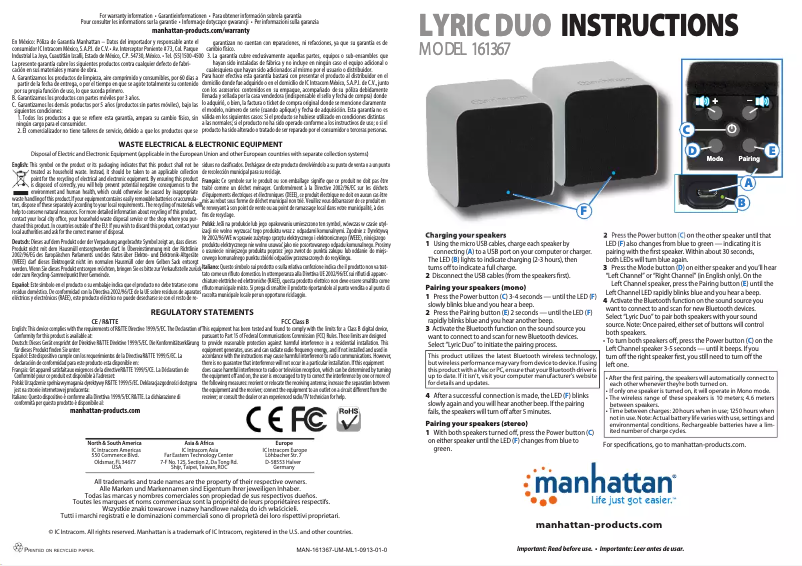 Image de la première page du manuel de l'appareil 161367