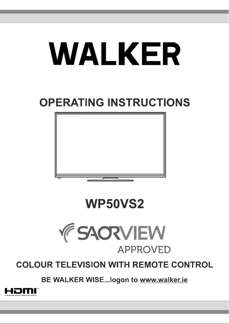 Image de la première page du manuel de l'appareil WP50VS2
