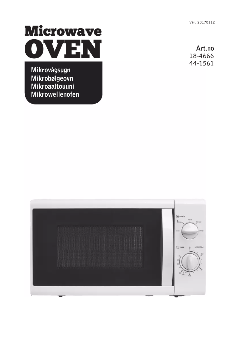 Page n°1 - Manuel utilisateur Clas Ohlson MM720CPV-PM