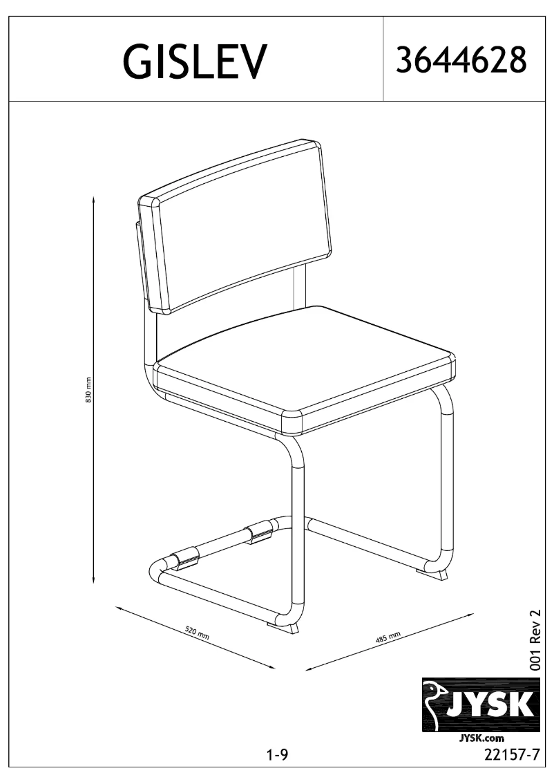 Page n°1 - Manuel utilisateur JYSK Gislev