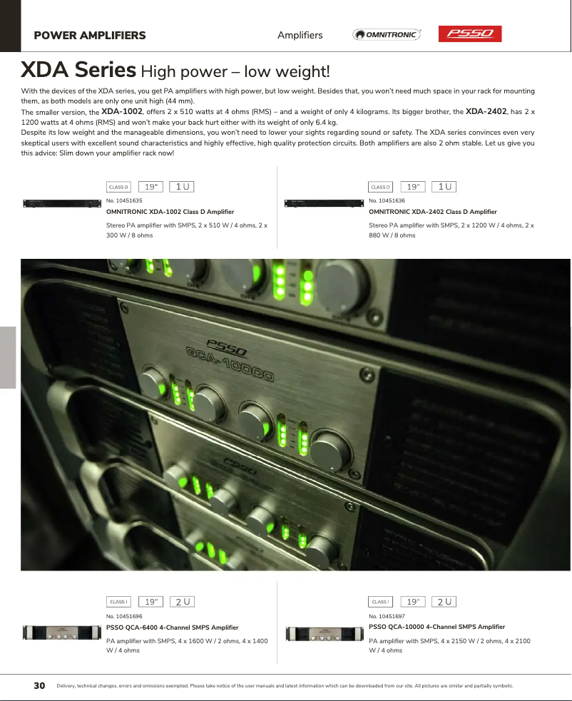 Page n°1 - Catalogue Omnitronic XDA-1002