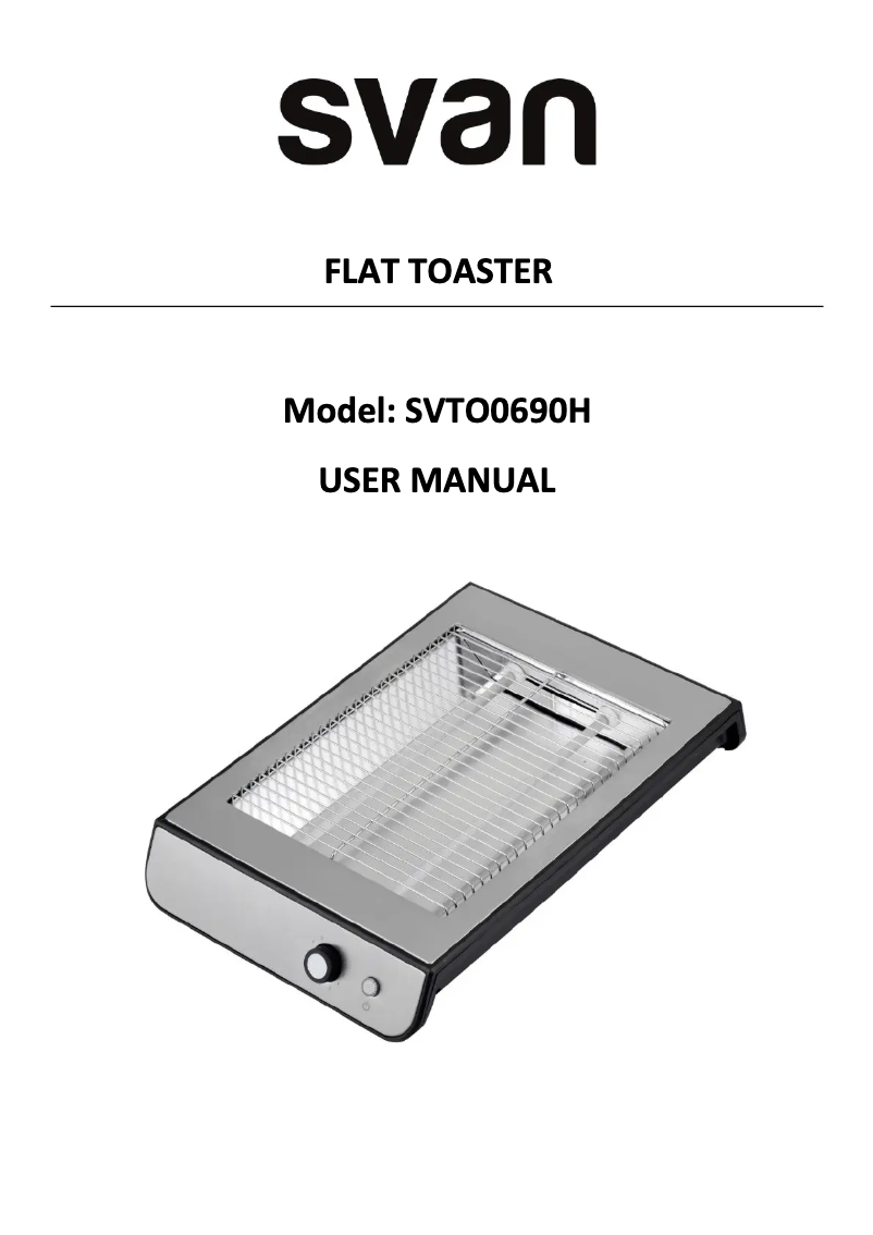 Image de la première page du manuel de l'appareil SVTO0690H