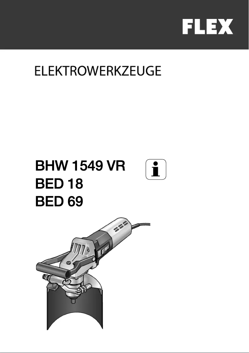 Page 1 de la notice Manuel utilisateur Flex BHW 1549 VR