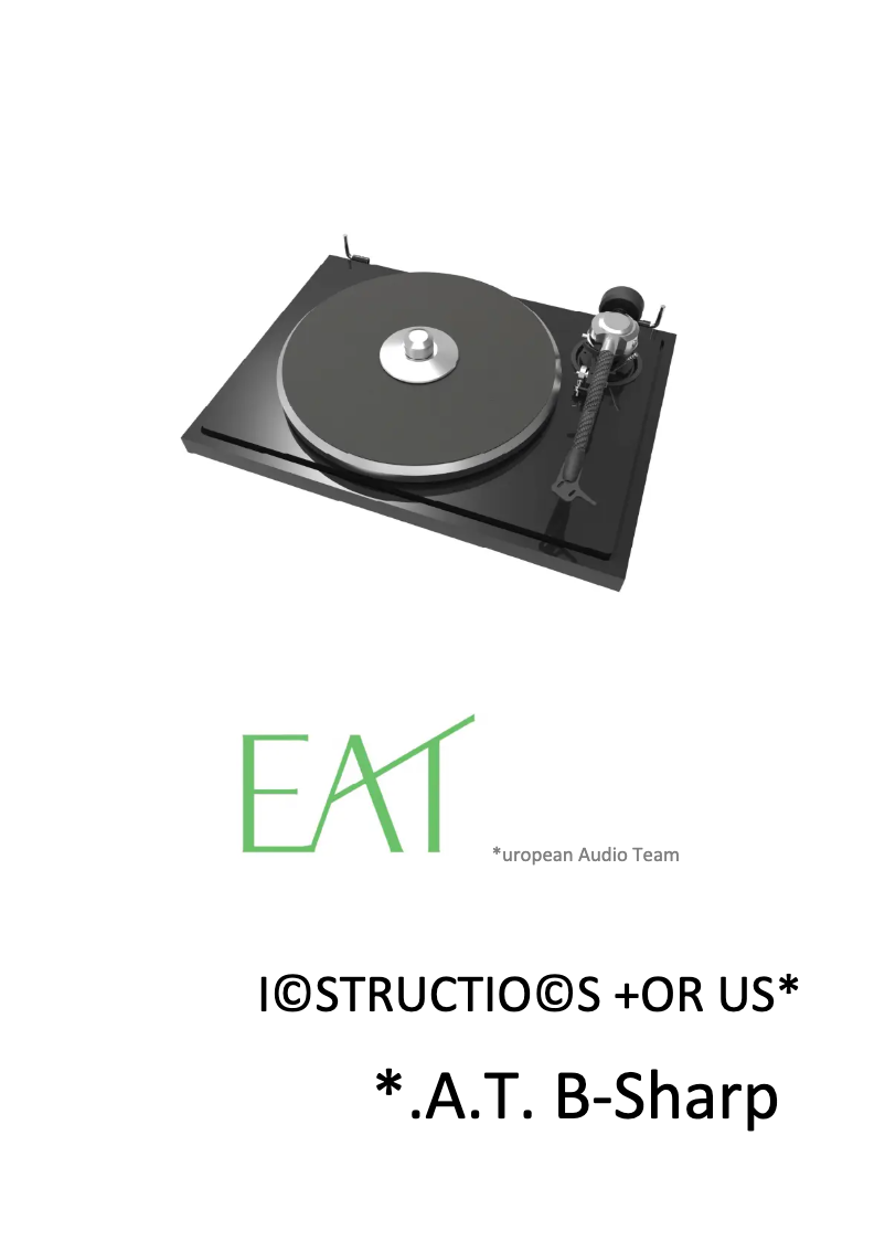 Page 1 of the manual User Manual EAT B-Sharp