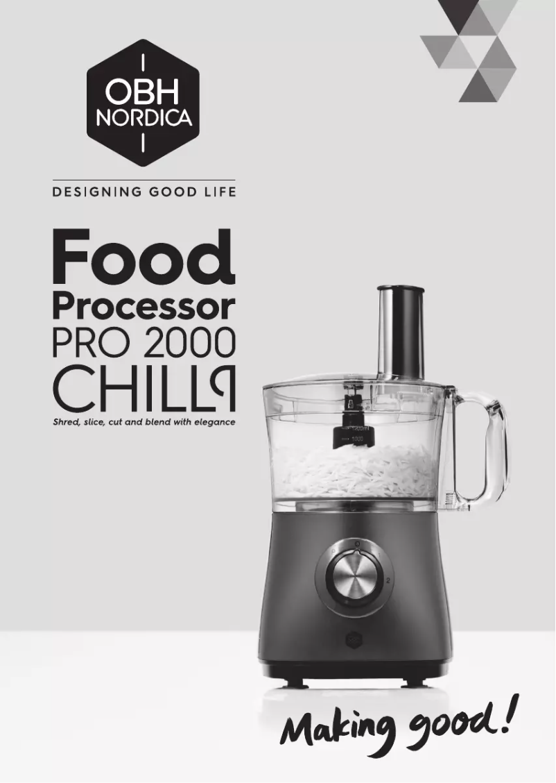 Page n°1 - Manuel utilisateur OBH Nordica Pro 2000 Chilli 6798