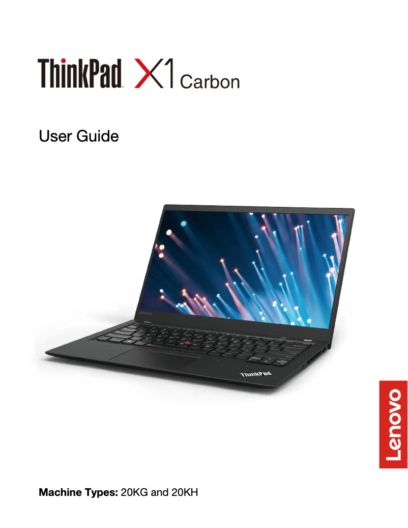 Page n°1 - Manuel utilisateur Lenovo Thinkpad X1 Carbon G6