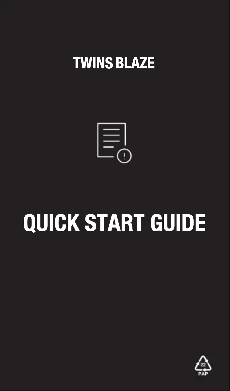 Page 1 de la notice Manuel utilisateur Fresh 'n Rebel Twins Blaze