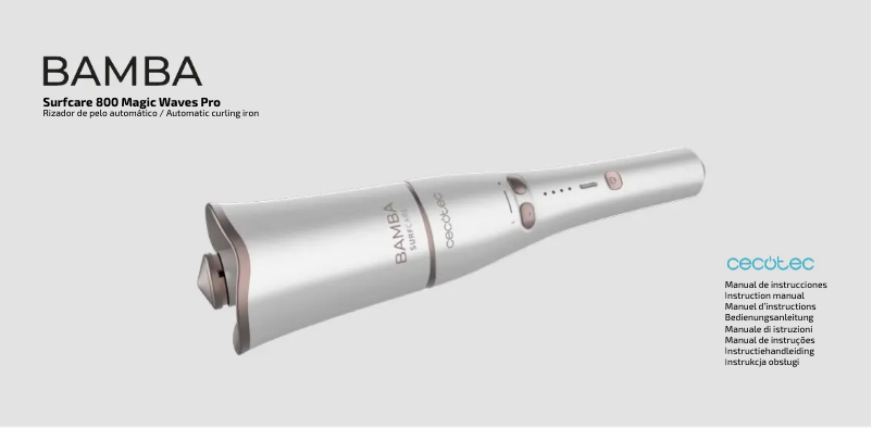Page n°1 - Manuel utilisateur Cecotec SurfCare 800 Magic Waves Pro