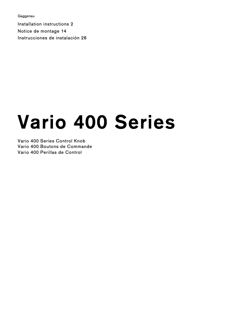 Image de la première page du manuel de l'appareil VP414611