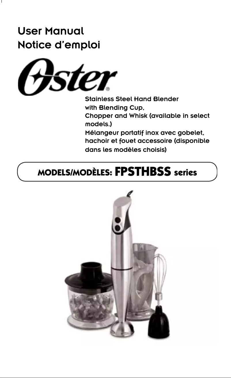 Página 1 del manual Manual de usuario Oster FPSTHBSSA2
