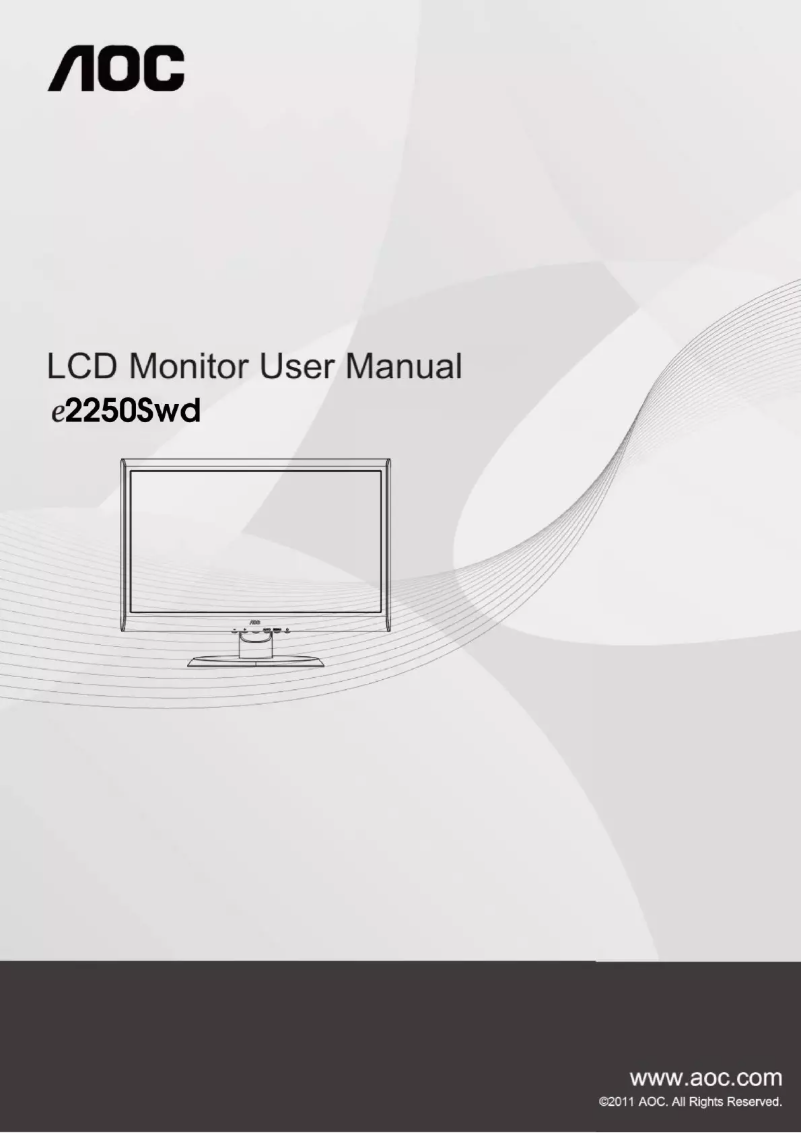 Image de la première page du manuel de l'appareil E2250SWDN