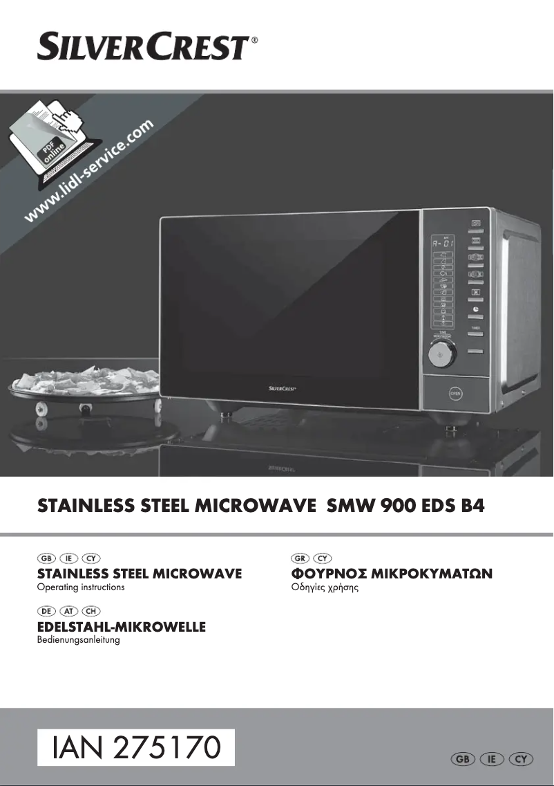 Page n°1 - Manuel utilisateur SilverCrest SMW 900 EDS B4
