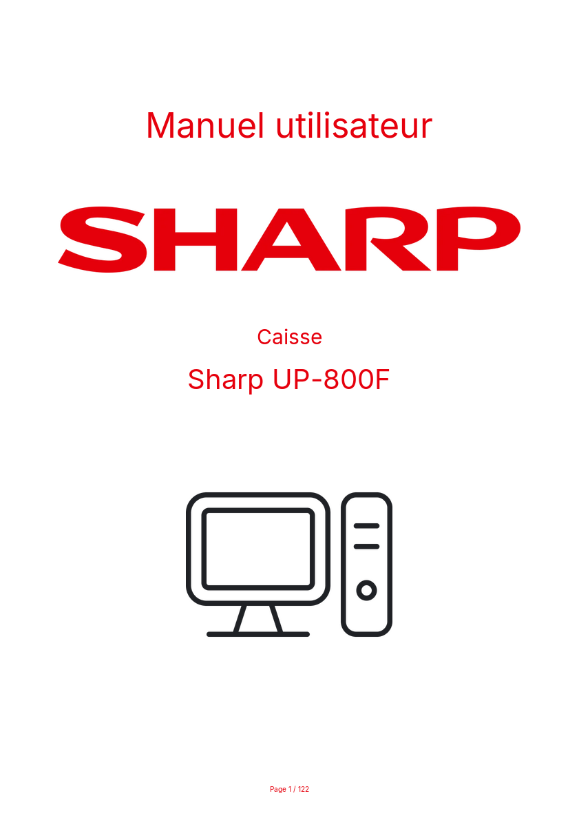 Image de la première page du manuel de l'appareil UP-800F
