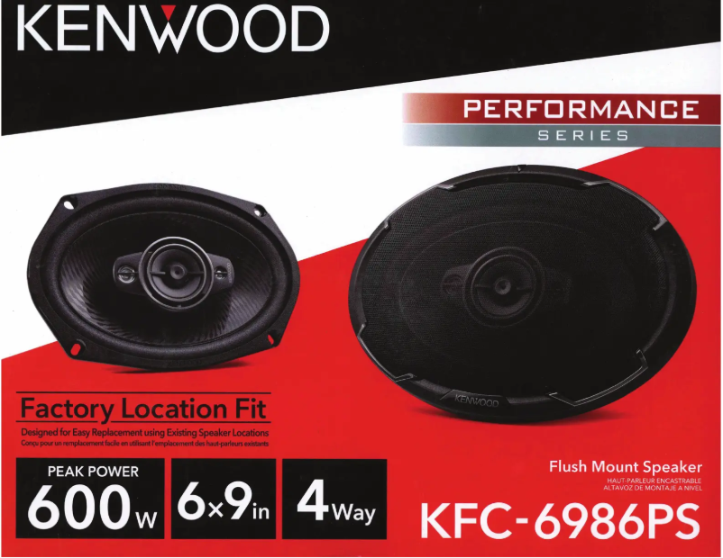 Image de la première page du manuel de l'appareil KFC-6986PS