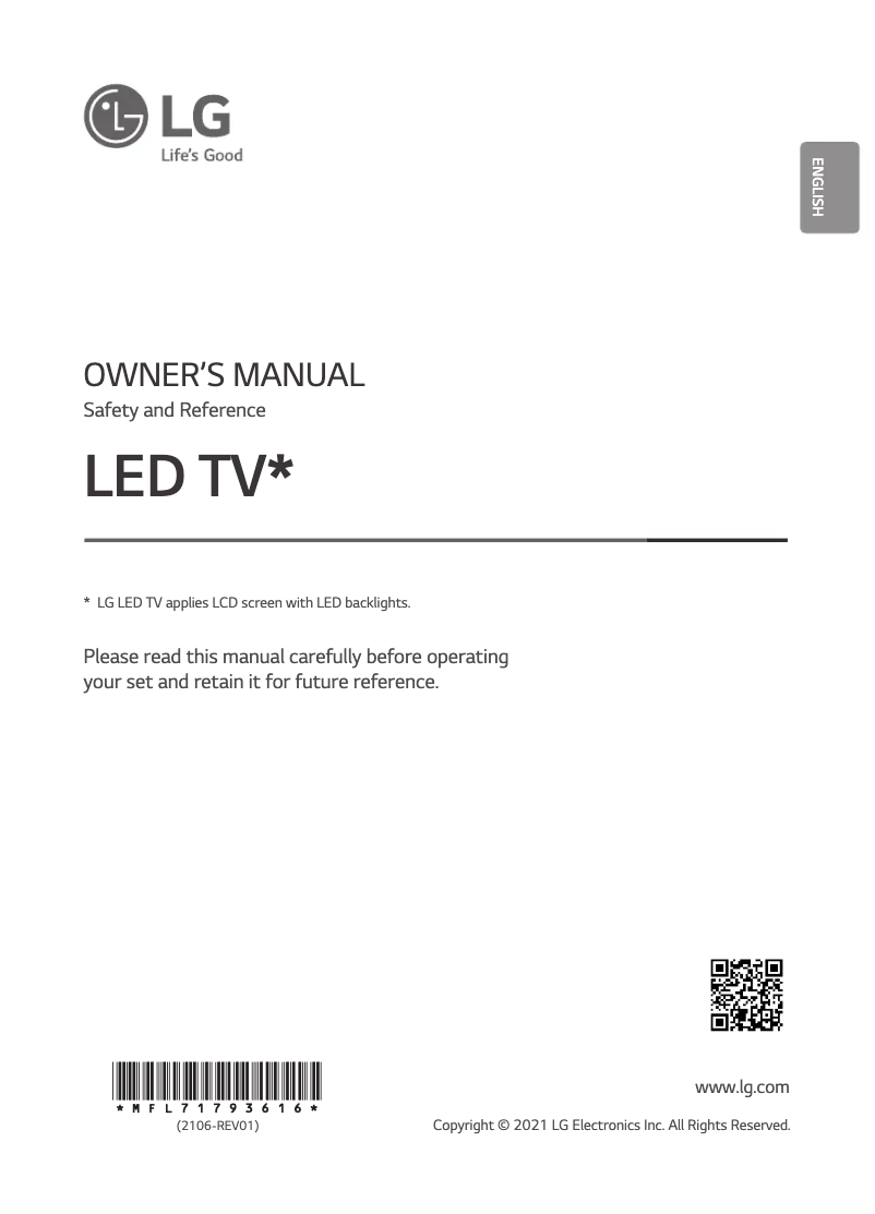 Page n°1 - Manuel utilisateur LG 65QNED91VPA