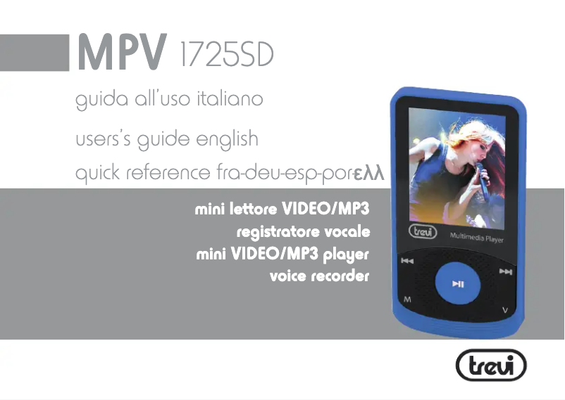 Página 1 del manual Manual de usuario Trevi MPV 1725 SD