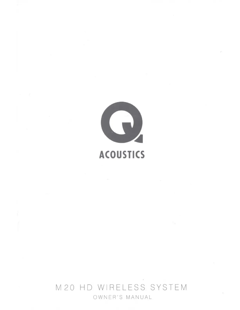 Page n°1 - Manuel utilisateur Q Acoustics M20