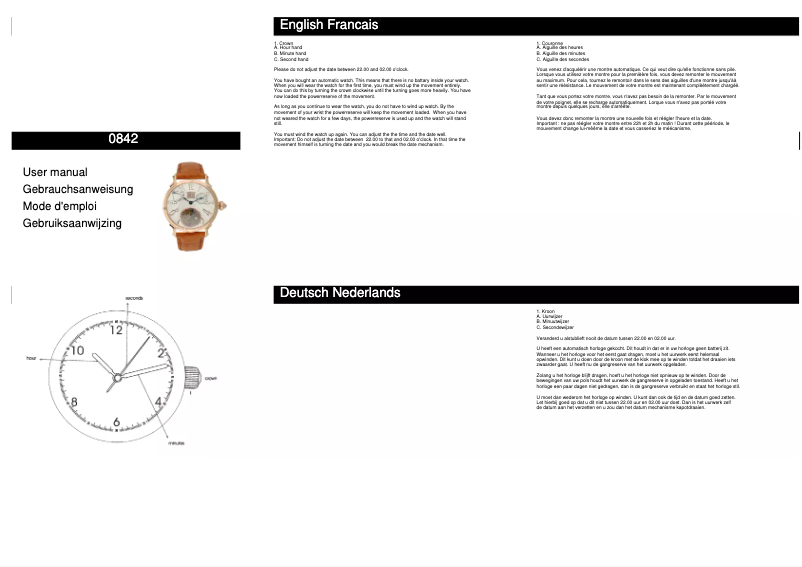 Page 1 de la notice Manuel utilisateur Davis 0842