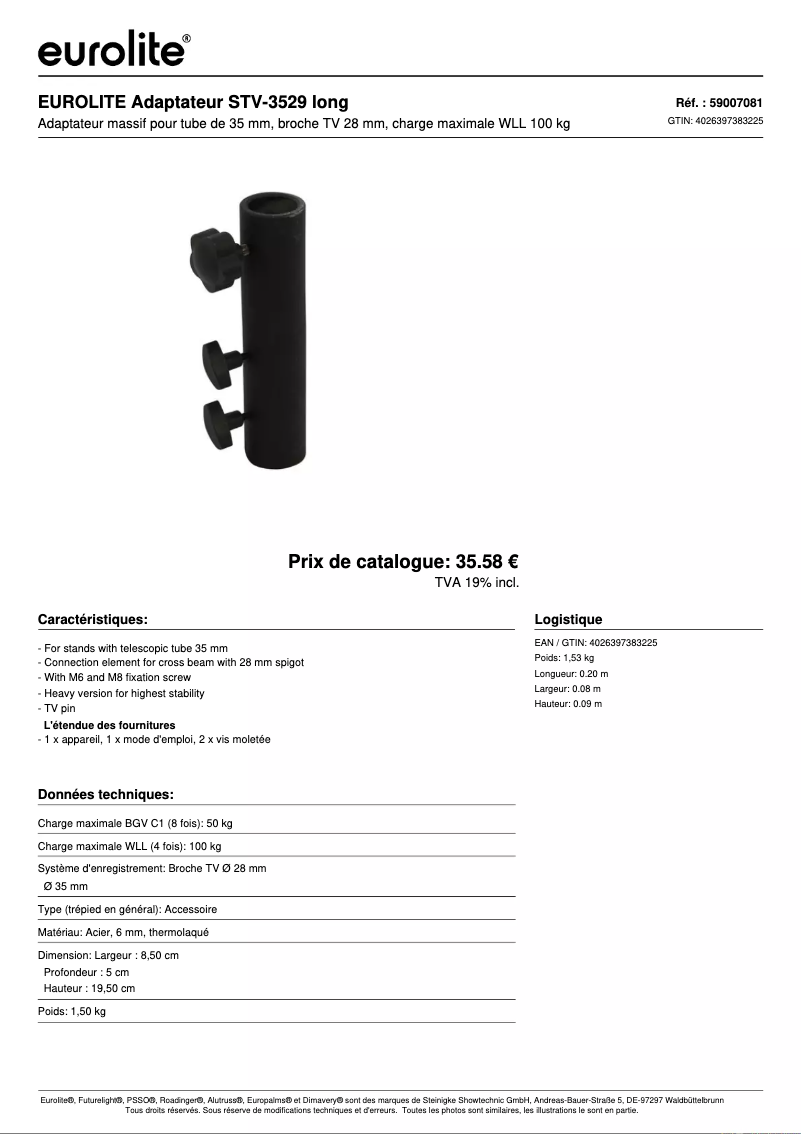 Image de la première page du manuel de l'appareil STV-3529
